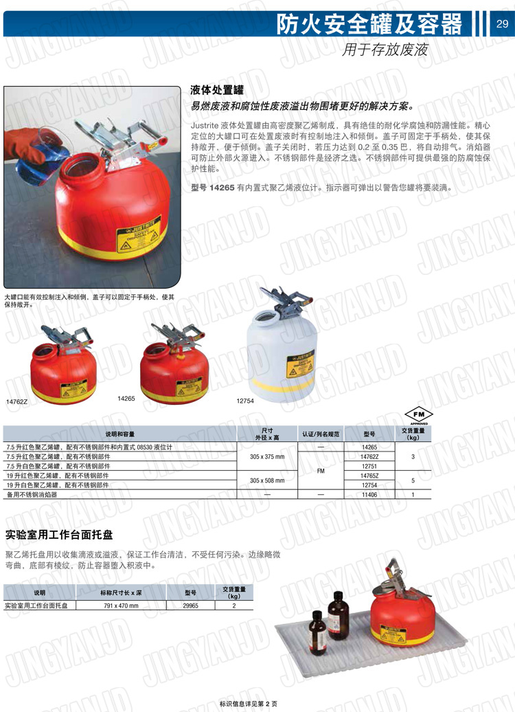 JUSTRITE，美國杰斯瑞特，justriteI型安全罐,柴油汽油存放罐，酒精松香水安全存儲罐，防火安全罐，防爆安全罐