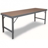 重型硬木鋼制臺(tái)面可折疊升降工作臺(tái)，WBF-TH-4896-95