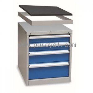 工具柜565×580×650mm(4抽屜帶頂框50mm高)，XB55AN-4SG