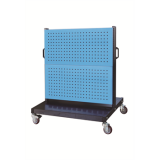 移動(dòng)型雙面物料架960×640×1156mm(4方孔)，XKM-2240