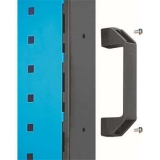 移動型雙面物料架960×610×1110mm(4方孔)，KM-2240