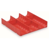 工具柜分類(lèi)槽，紅色塑料分類(lèi)槽3格 150×150×28mm，SH-12