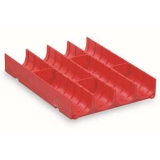 工具柜分類(lèi)槽，紅色塑料分類(lèi)槽4格 150×150×28mm，SH-11