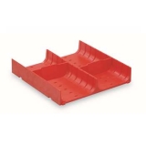 工具柜分類(lèi)槽，紅色塑料分類(lèi)槽2格 150×150×28mm，SH-13